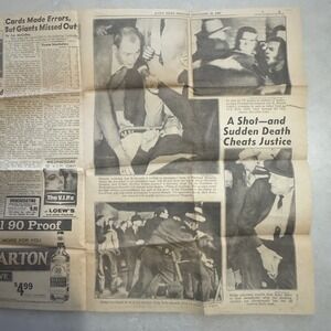 Daily News from Monday November 25, 1963 shooting of Lee Harvey Oswald Kennedy